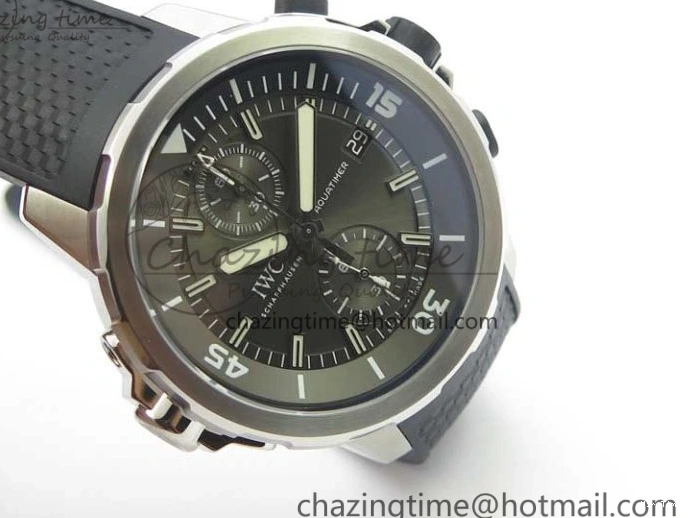 MIROTIME 0218 Aquatimer Chrono IW376803 V6F 1:1 Best Edition Gray Dial on Rubber Strap A FlexibleFit 7153